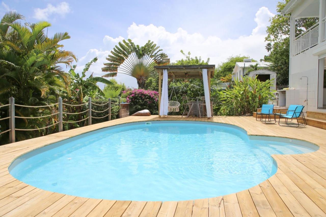L Orchidee Bleue, Bas De Villa, Vue Mer, Piscine Privee Sainte-Anne  Esterno foto